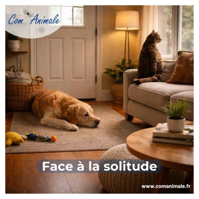 la solitude un chien et un chat qui dorment de solitude