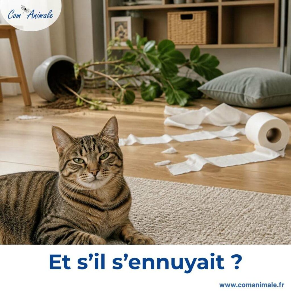 un chat qui s'ennuie